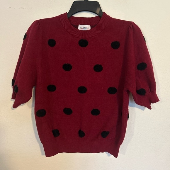 Compañía Fantástica Belle Divino polka dot sweater Large - Picture 1 of 6